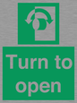 SA16529: Turn (either direction) to open