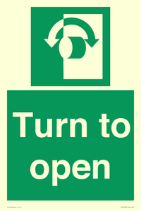 SA16529: Turn (either direction) to open