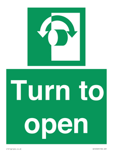 SA16529: Turn (either direction) to open