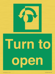 SA16529: Turn (either direction) to open