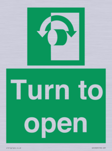 SA16529: Turn (either direction) to open