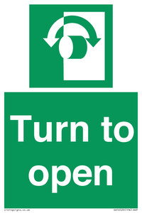 SA16529: Turn (either direction) to open