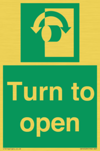 SA16529: Turn (either direction) to open