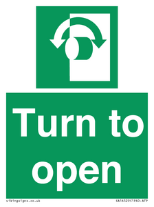 SA16529: Turn (either direction) to open