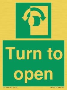 SA16529: Turn (either direction) to open