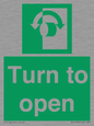 SA16529: Turn (either direction) to open
