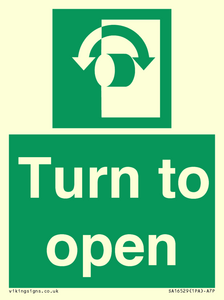 SA16529: Turn (either direction) to open