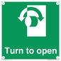 SA16529: Turn (either direction) to open
