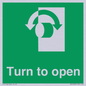 SA16529: Turn (either direction) to open