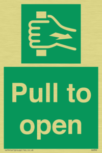 SA392: pull to open