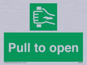 SA392: pull to open