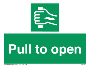 SA392: pull to open
