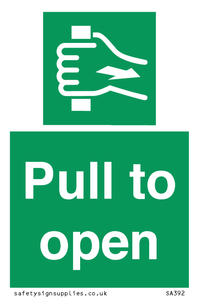 SA392: pull to open