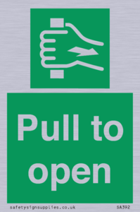 SA392: pull to open