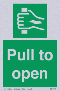 SA392: pull to open