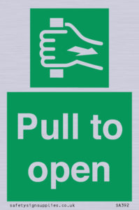 SA392: pull to open