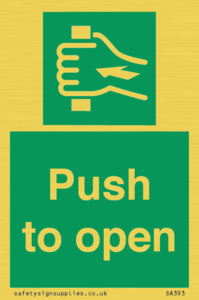 SA393: push to open