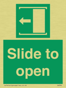 SA394: slide to open