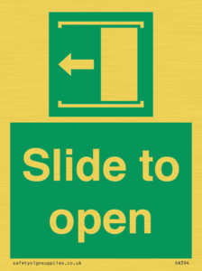 SA394: slide to open