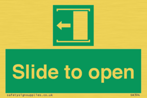 SA394: slide to open