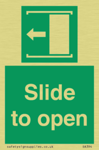 SA394: slide to open
