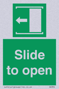SA394: slide to open