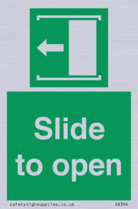 SA394: slide to open