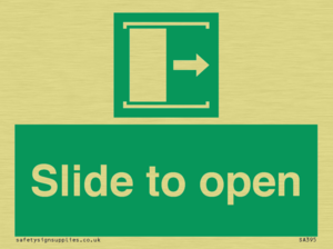 SA395: slide to open