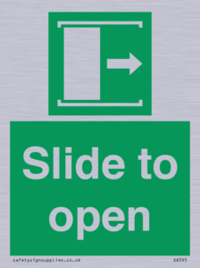 SA395: slide to open
