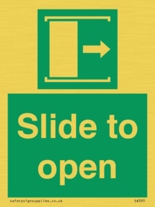 SA395: slide to open