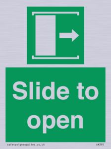 SA395: slide to open