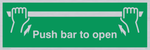 SA396: push bar to open