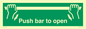 SA396: push bar to open