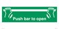 SA396: push bar to open