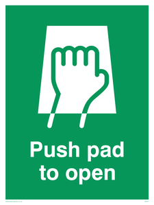 SA401: push pad to open