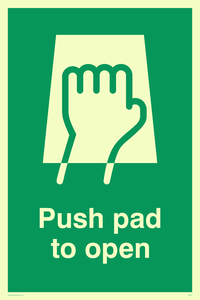 SA401: push pad to open