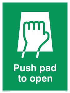 SA401: push pad to open