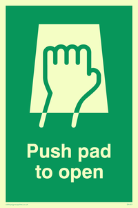 SA401: push pad to open