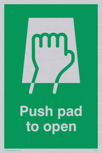 SA401: push pad to open