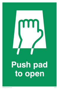 SA401: push pad to open