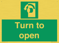 SA402: Turn anti-clockwise to open