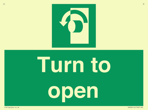 SA402: Turn anti-clockwise to open
