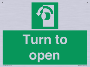 SA402: Turn anti-clockwise to open