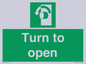 SA402: Turn anti-clockwise to open