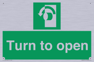 SA402: Turn anti-clockwise to open