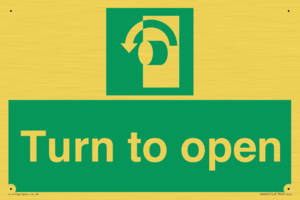 SA402: Turn anti-clockwise to open