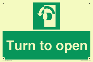 SA402: Turn anti-clockwise to open