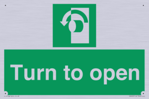 SA402: Turn anti-clockwise to open