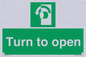SA402: Turn anti-clockwise to open