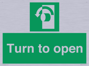SA402: Turn anti-clockwise to open